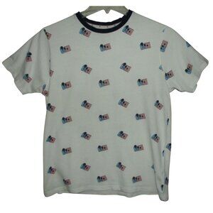 Stars &Stripes Free Planet T-Shirt Mens Size Large American Flag Print Patriotic